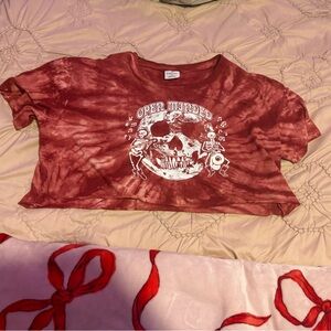 tie dye cropped tee
